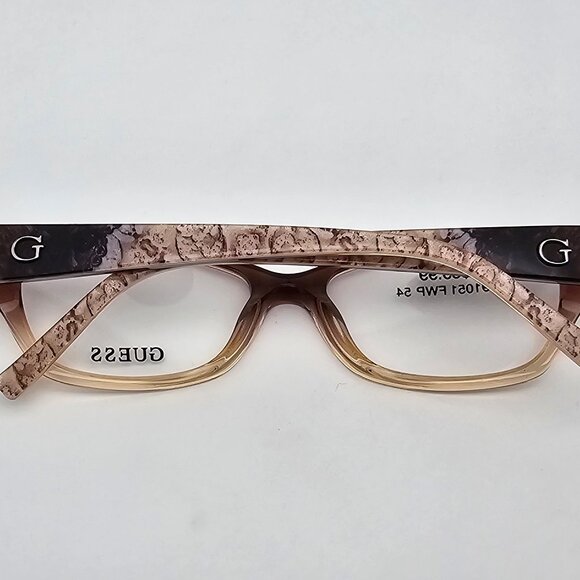 Guess GU2485-3 P42 Crystal Brown Fade Cat Eye Eyeglasses Frame w/ Flexhinge 54mm main image 12